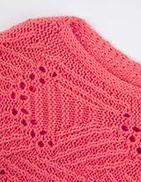 Pleteni pulover - &Scaron;i&scaron;mi&scaron; rukavi - svetlo-crvena