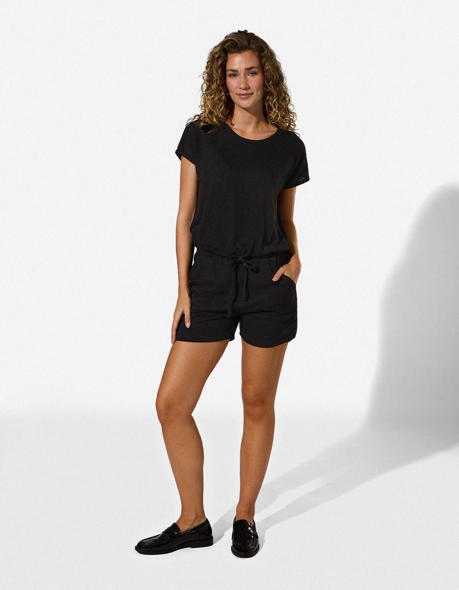 Strickshirt - Viskose-Mix - Schwarz