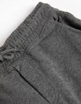 Kratke hlače - &Scaron;porten sweat material - temno siva