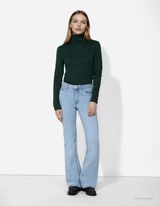 Langarmshirt - Rollkragen - gr&uuml;n