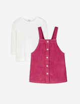 Set composto da maglia a manica lunga e abito - Velluto - lill