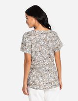 T-shirt - Fantasia floreale - bianco