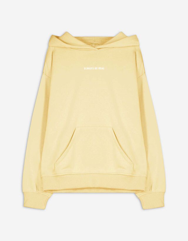 Sweat à capuche - Capuche - Jaune clair