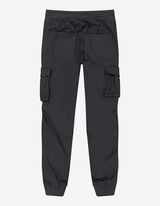 joggersy - efekt termiczny - ciemny szary