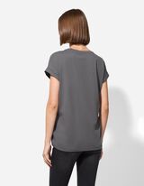 Tričko - Výšivka - seda