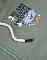 Tepl&aacute;kov&aacute; bunda - Zadn&aacute; potlač - zelena