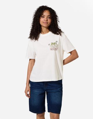 T-shirt - Print - wit