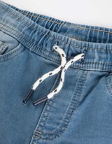 Cargo nohavice - Straight Fit - svetlomodra