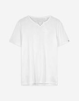 T-Shirt - T-Shirt-Ausschnitt - weiß