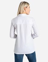 Marškiniai - Pailginta nugara - baltas