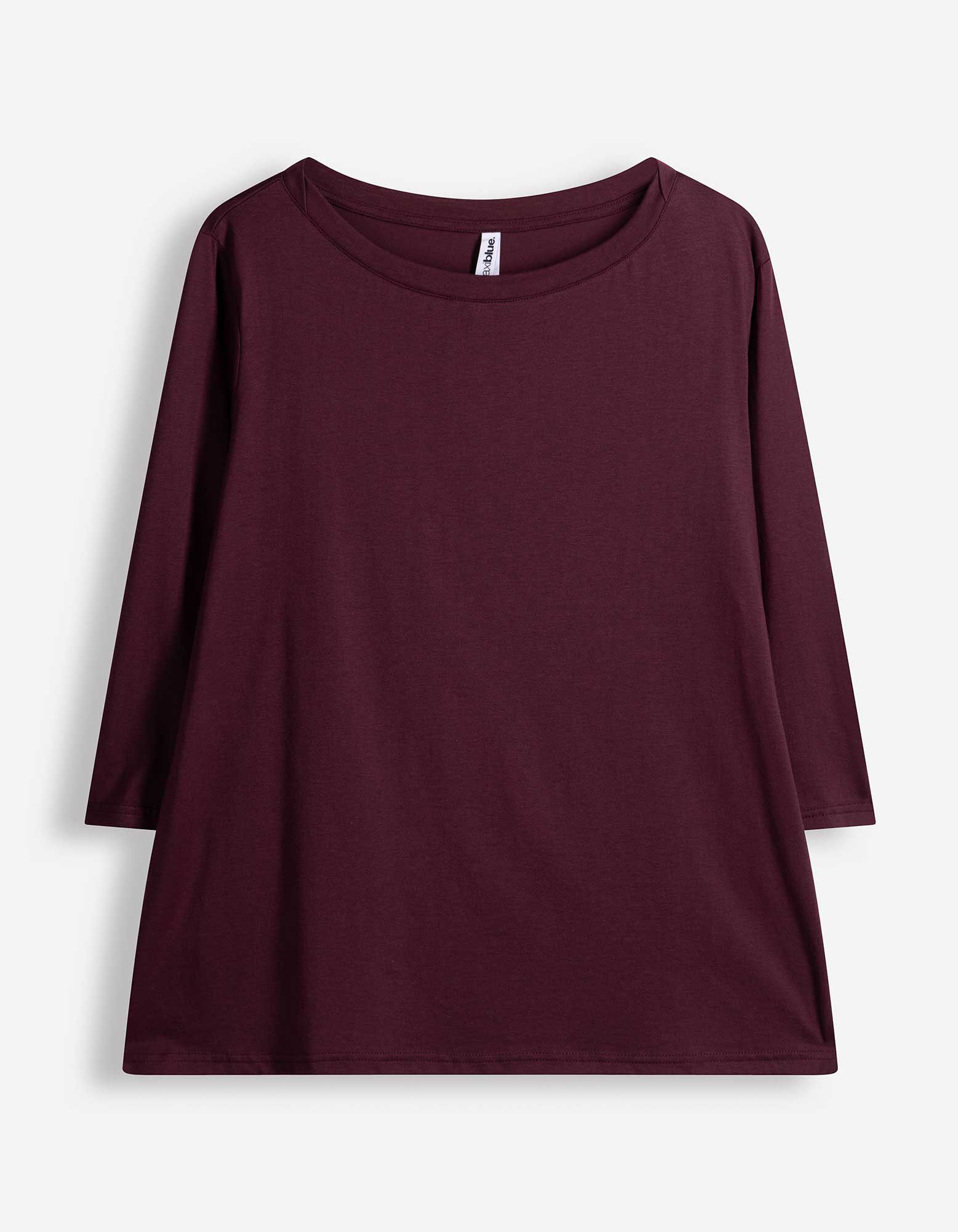 Langarmshirt - Dreiviertel&auml;rmel - Lila