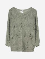 Strickpullover - einfarbig - hellgrün