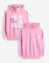 Mikina s kapuc&iacute; - Zadn&iacute; potisk - pink