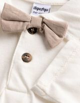 glaustinukė ilgomis rankovėmis - Kaspinėlis - baltas