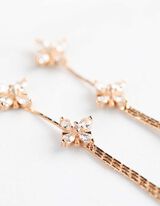 kolczyki - ozdobne kamyki - zloty