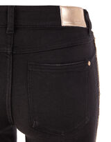 Damen Coloured Denim 5-Pocket-Jeans mit Goldnaht