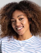 Tricou - Imprimeu allover - Albastru deschis