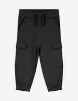 Jogginghose - Aufgesetze Taschen - schwarz