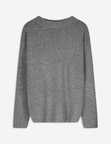 Pullover - Strick - grau