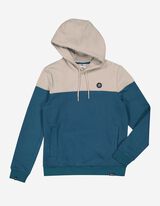 bluza z kapturem - kieszeń kangurka - turkusowy