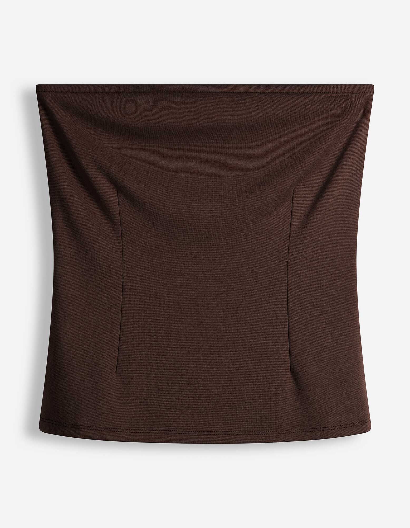 Bustier - Tube-Collar - Dunkelbraun