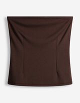 Bustier - Tube-Collar - Dunkelbraun