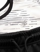 Set aus T-Shirt und Hose - Allover-Print - Wei&szlig;