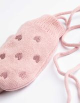 Rokavice na palec - Vezenine - pink