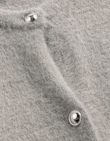 Cardigan - Knopfleiste - grau