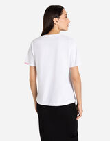 T-shirt - Maniche con risvolti fissi - bianco