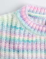 Pleteni pulover - Grubo pletenje - ljubicasta