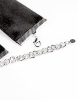 Choker - ozdobne kamyki - czarny