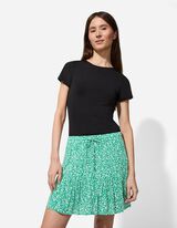 Jupe - Motif all-over - Vert