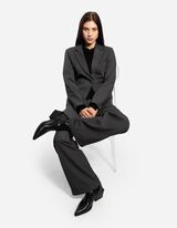 Blézer - Vállpárnák - sötétszürke