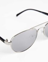 Slnečné okuliare - zrkadlový - strieborny