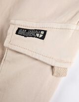 Cargobroek - Regular waist - beige
