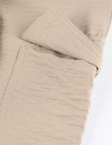 Hlače - Pri&scaron;iti žepi - rjava