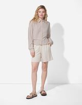 Blusa - Misto lino - beige