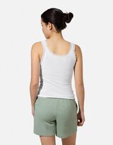 Top - Spitzenbesatz - wei&szlig;