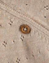 Vest - Geperforeerd breisel - beige