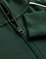 Sweatjacke - Loose Fit - Dunkelgr&uuml;n