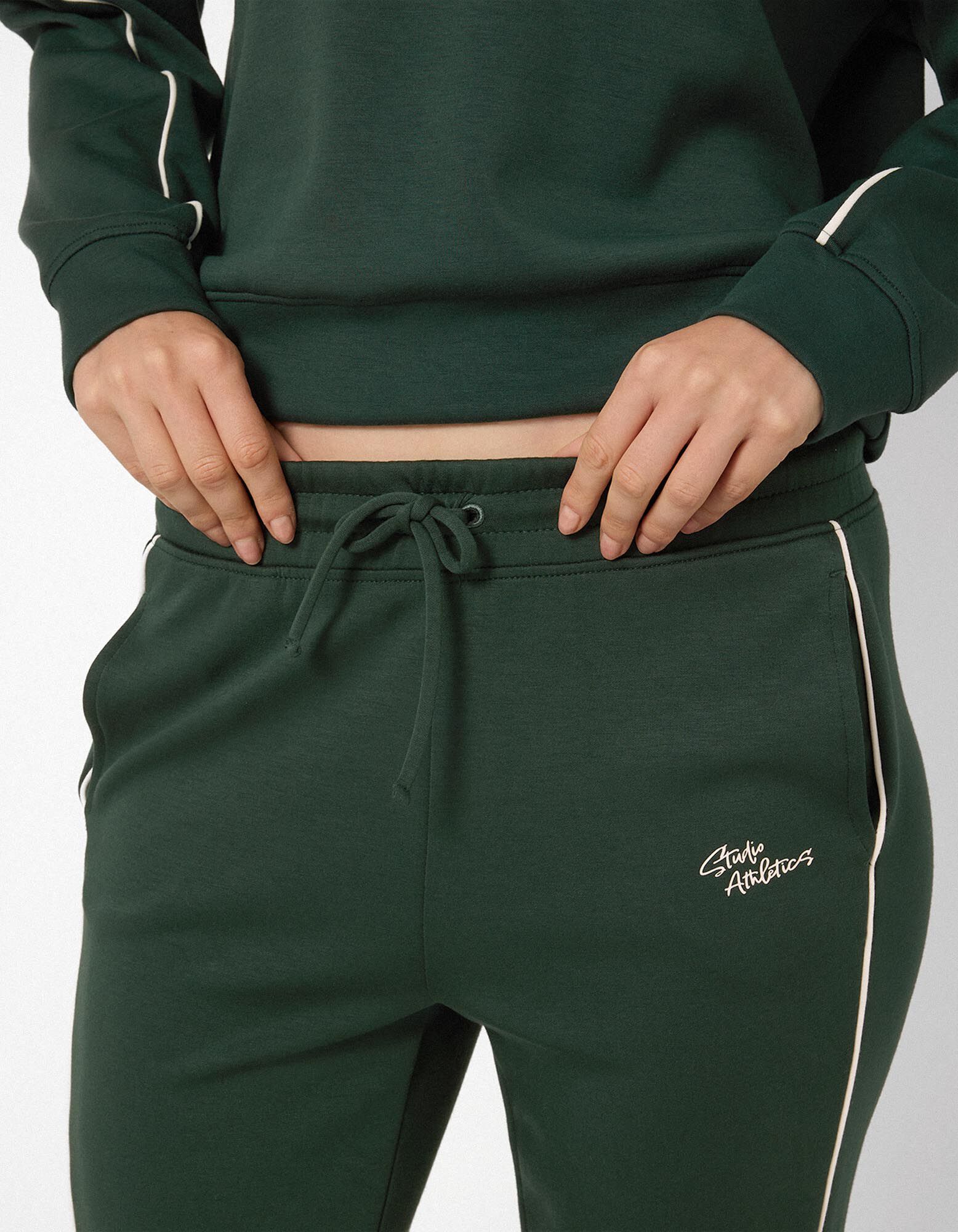 Jogpants - Scuba - Dunkelgr&uuml;n
