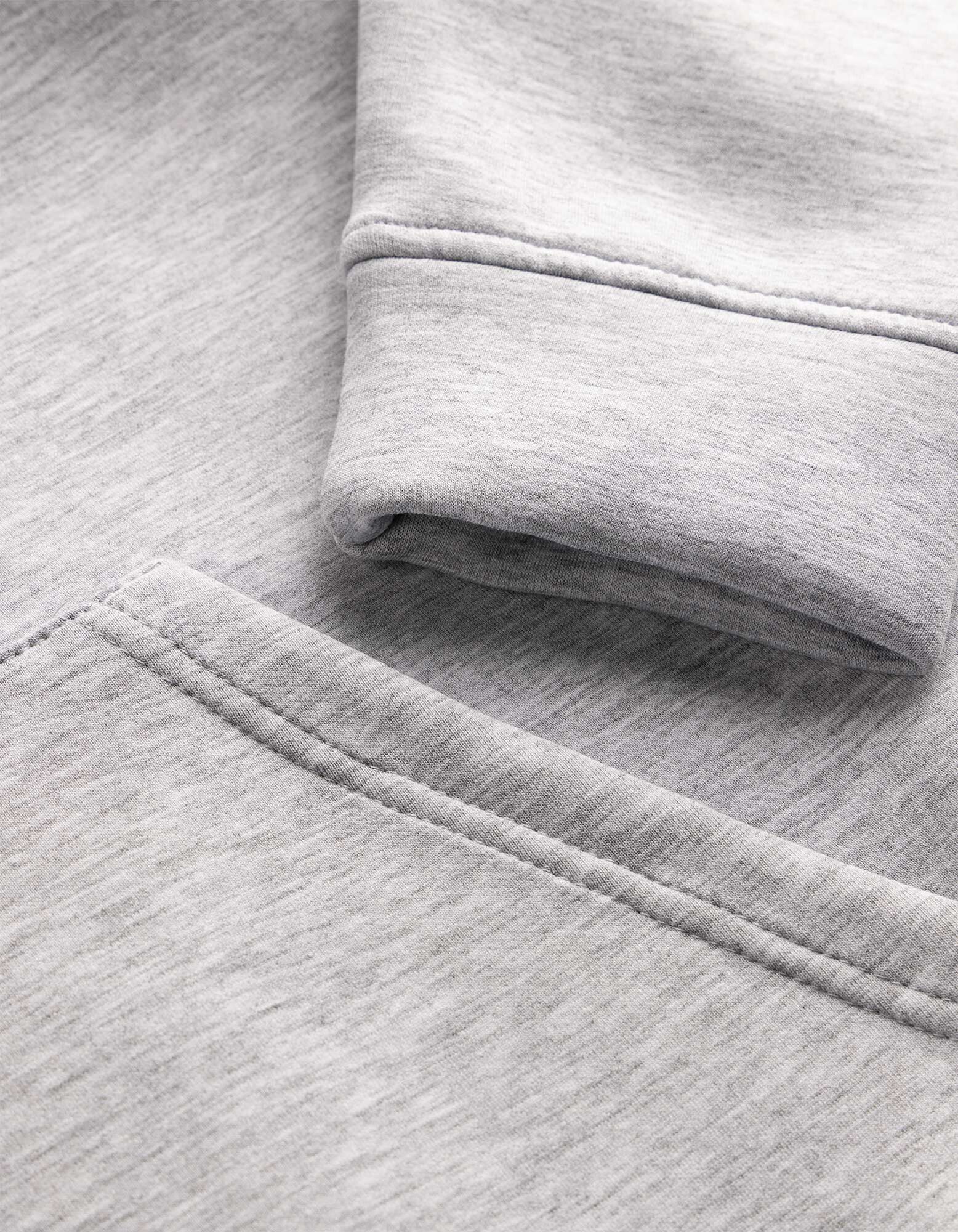 Sweatjacke - Oversized Fit - Hellgrau