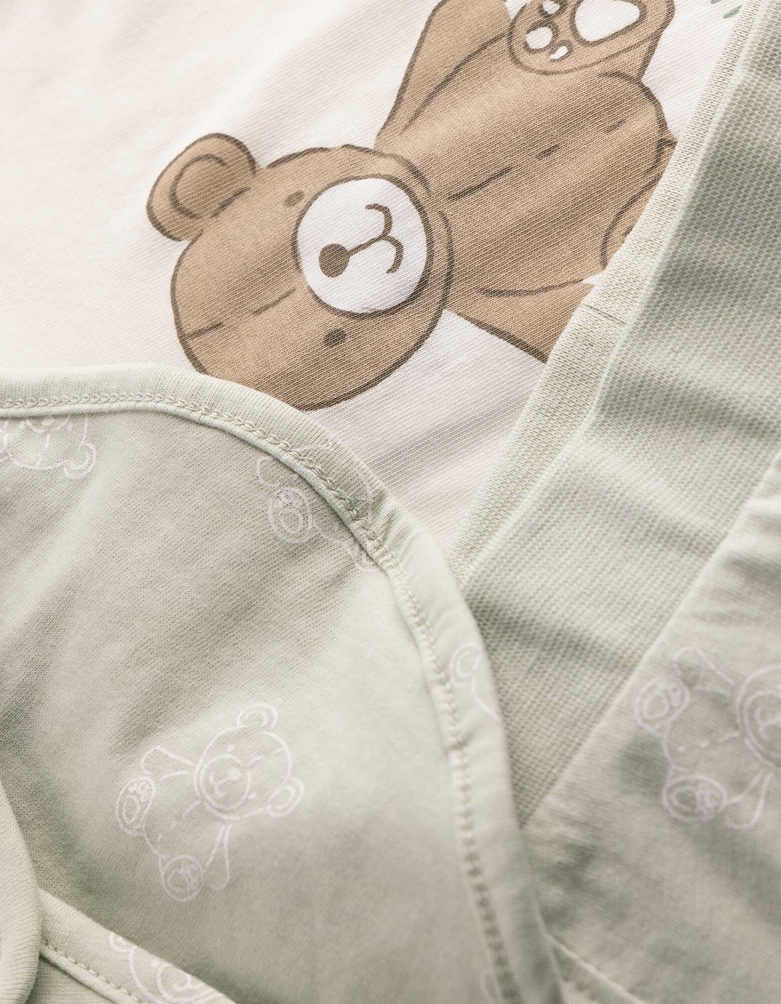 Souprava  tričko a kalhoty - balen&iacute; po 3 kusech - Světle zelen&aacute;