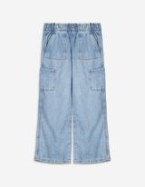 Cargohose - Weites Bein - hellblau