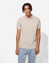Poloshirt - einfarbig - beige