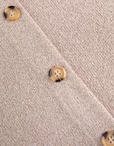 Stricktop - Knopfleiste - beige