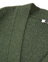 Kardigan - Rukavi sa fiksnim manžetnama - tamno-zelena