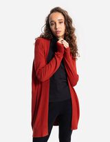 Dolga jopa - LENZING&trade; ECOVERO&trade; - temno rdeca