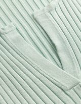 Strickshirt - Viskose-Mix - t&uuml;rkis